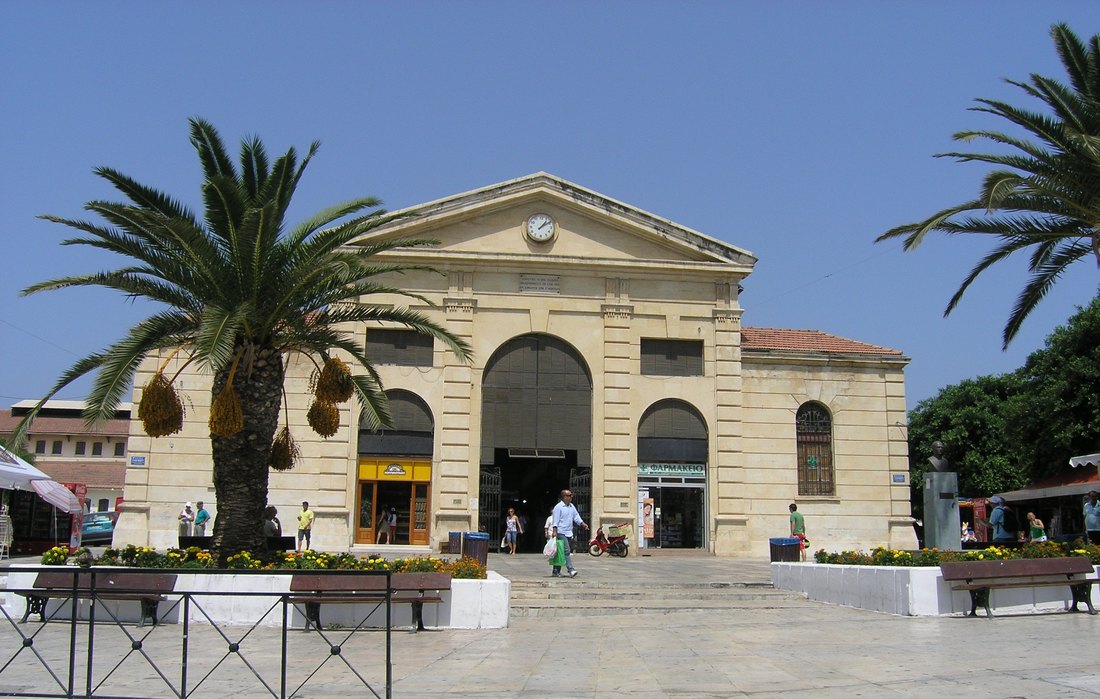 Agora or Covered Market Chania Crete